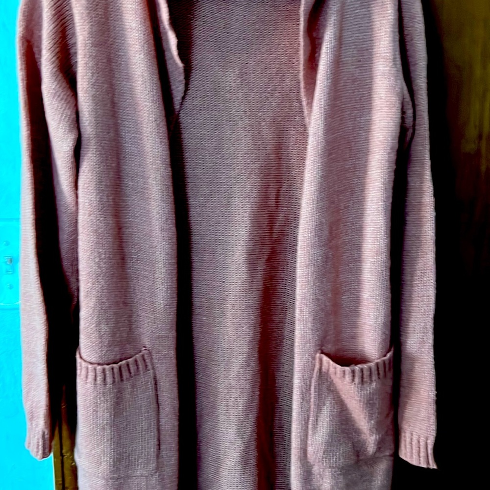 Women Pink/Mauve color size small cardigan